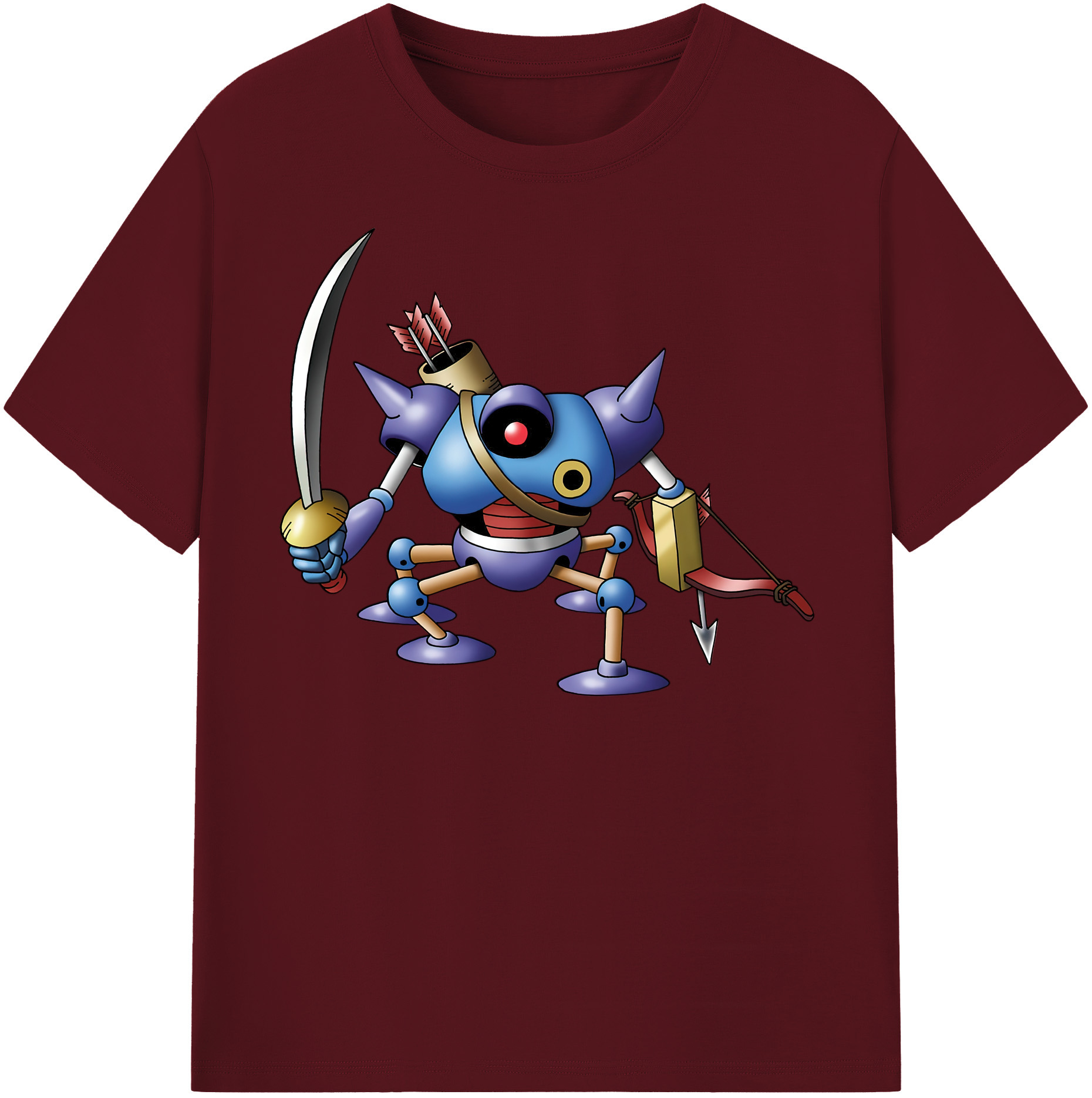 （画像用） ドラゴンクエスト Doragon Kuesuto Dragon Quest 綿100％半袖Tシャツ（フロントプリント）